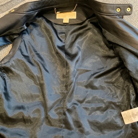 Michael Kors Leather Moto Vest Size XS - Picture 11 of 13
